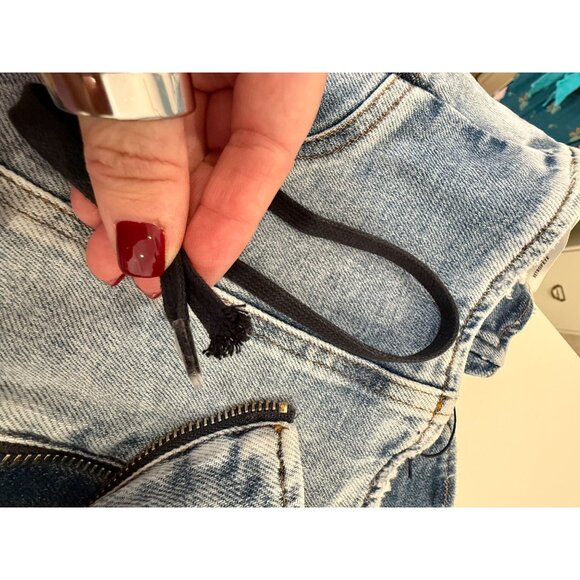 Retrofete Blue Denim Corset Top NWT - Size S - Picture 8 of 9